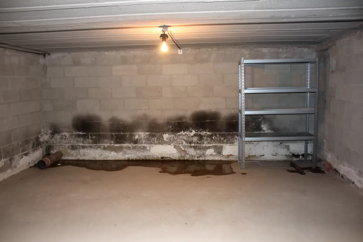Cave humide avant cuvelage à Tournefeuille