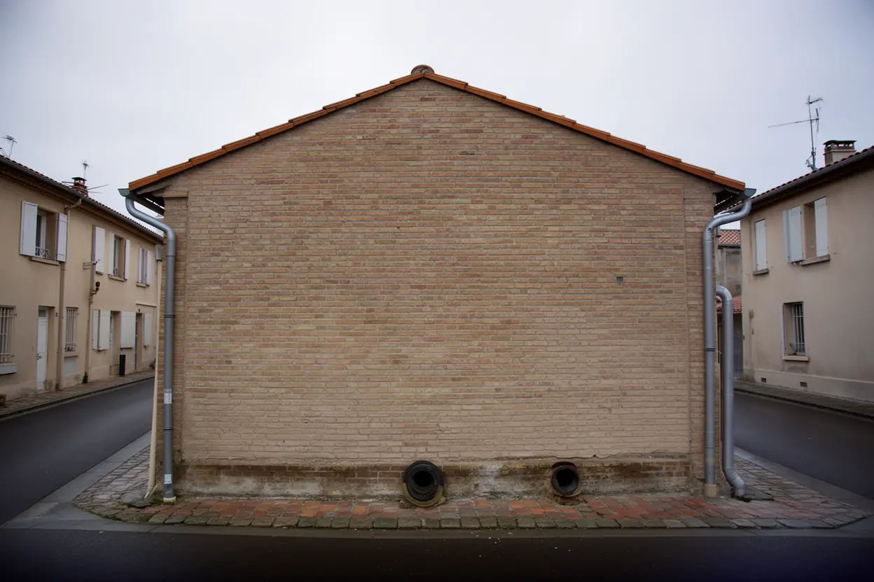 Façade sèche et traitée après intervention à Colomiers