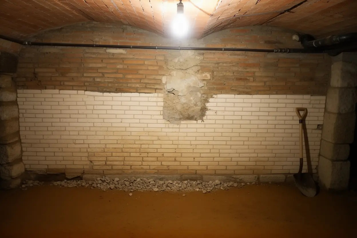 Mur de cave sec après traitement à Portet-sur-Garonne