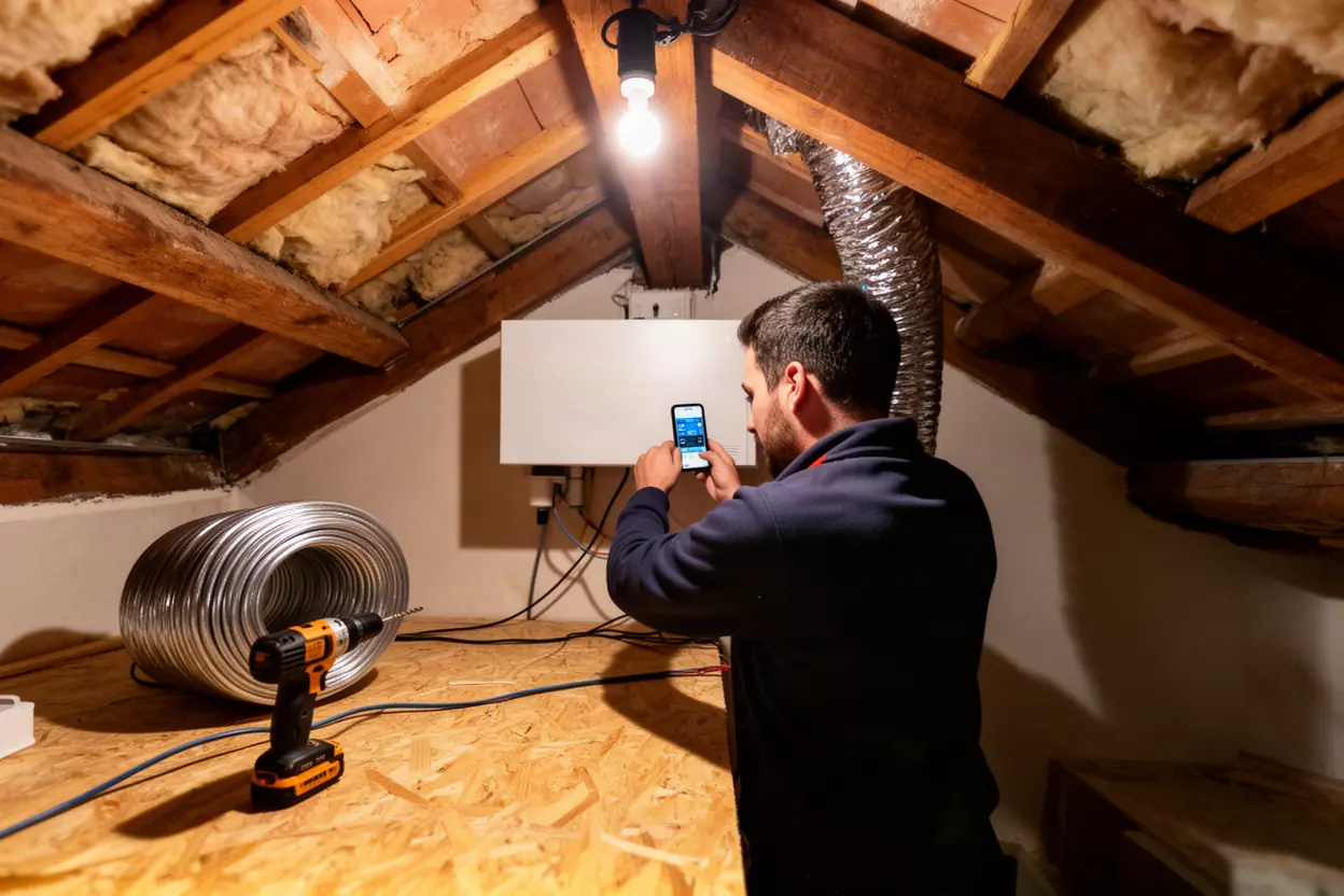 Pose d'une VMC dans une maison à Pibrac
